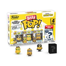 Funko Bitty Pop!: Minions Mini Collectible Toys 4-Pack - Eye, Matie, Cro-Minion, Au Naturel, & Mystery Chase Figure