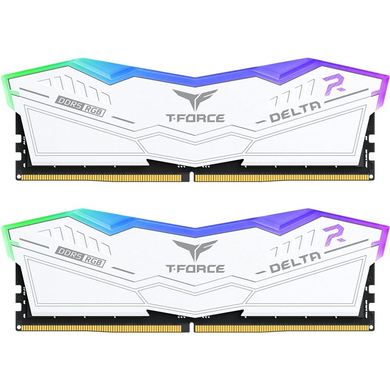 Team Group Kit 48GB (2 x 24GB) DDR5 7200MHz Delta RGB Branco CL34