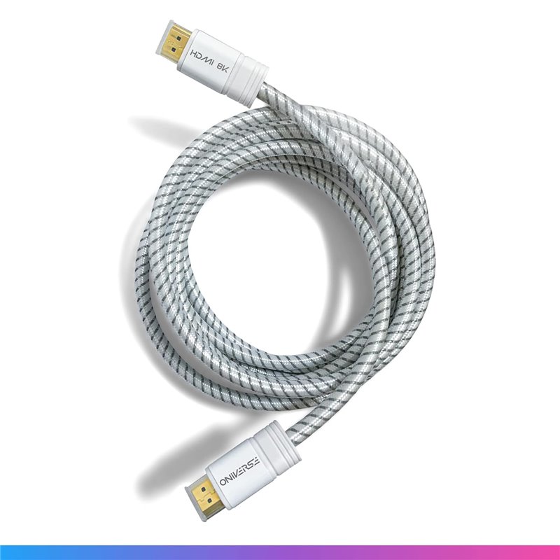 Oniverse - Cabo HDMI 2.1 8K Multiplataforma (2 Metros / Branco)