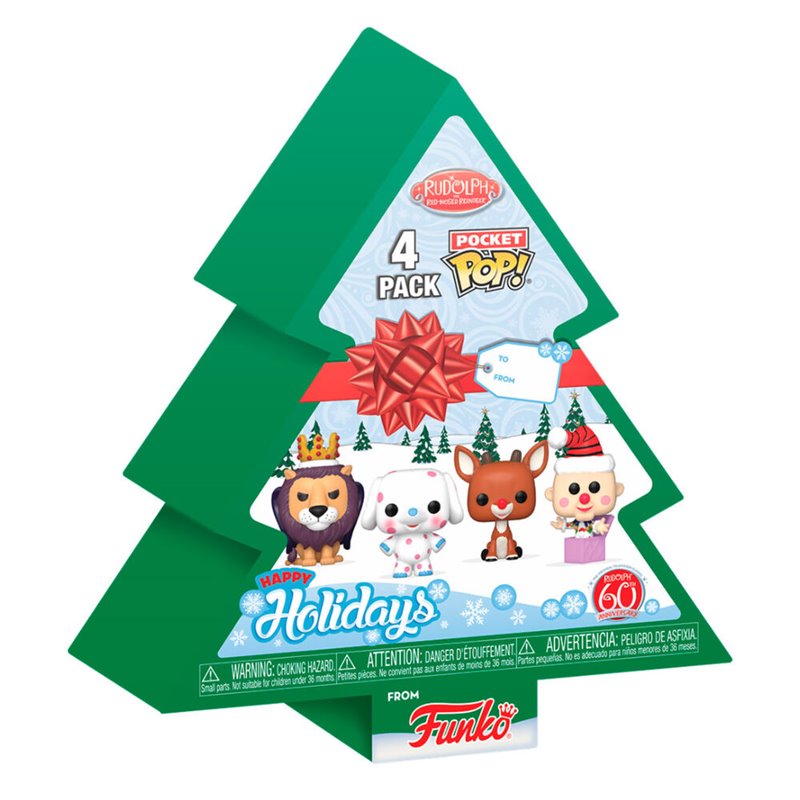 Arbol Navidad con 4 figuras Pocket POP Rudolph