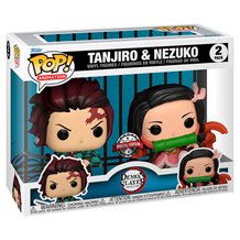 Blister 2 figuras POP Demon Slayer Kimetsu no Yaiba Tanjiro & Nezuko Exclusive