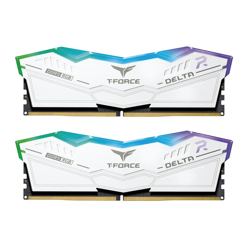 Team Group Kit 32GB (2 x 16GB) DDR5 7800MHz Delta RGB Branc