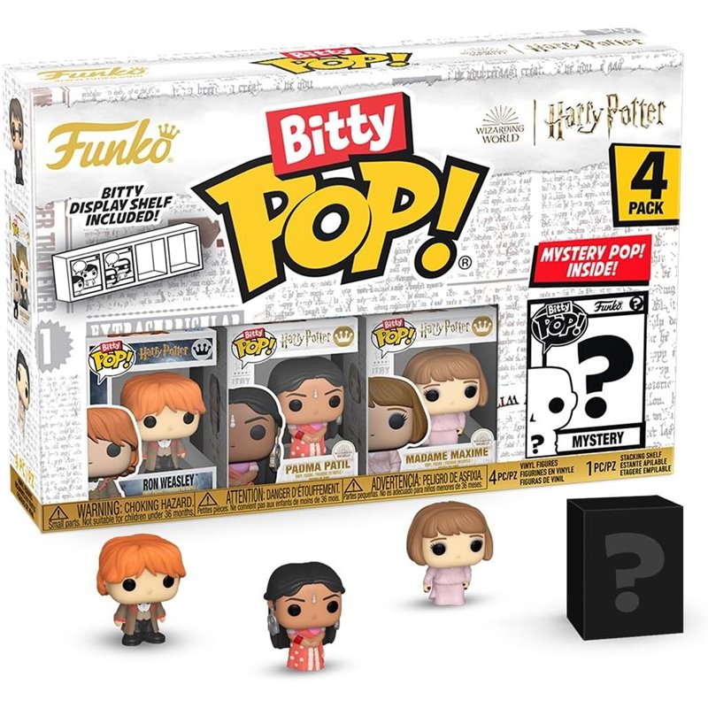 Funko Bitty POP! 4-Pack: Harry Potter - Goblet of Fire (Ron + Padma + Madame Maxime + Mistery POP!)