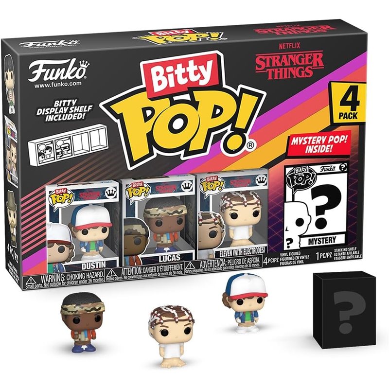 Funko Bitty POP! 4-Pack: Stranger Things - Season 01 (Dustin + Lucas + Eleven + Mistery POP!)