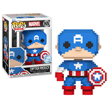 Figura Funko POP! 8-Bit: Marvel - Captain America (Special Edition) 1426