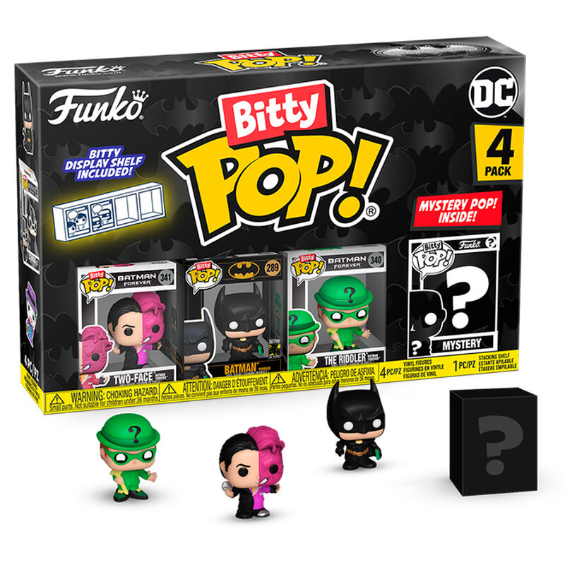 Funko Bitty POP! 4-Pack: DC Comics - Batman 85th Anniversary (Two-Face + Batman + The Riddler + Mistery POP!)