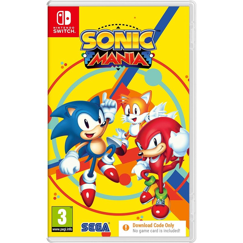 Sonic Mania (Código na Caixa) Nintendo Switch