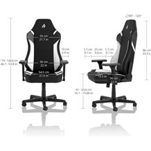 Cadeira Nitro Concepts X1000 Gaming Preta / Branca