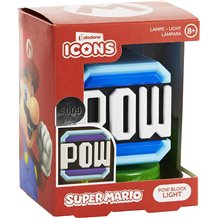 Candeeiro Paladone Icons Light - Super Mario: Pow 009