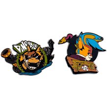 Conjunto De Pins Crash Dingodile & Tawna