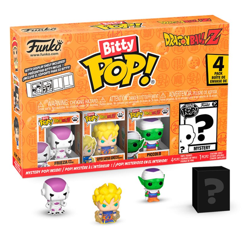 Funko Bitty POP! 4-Pack: Dragon Ball Z - Frieza 4th Form (Friezal + Goku Super Saiyan + Piccolo + Mistery POP!)