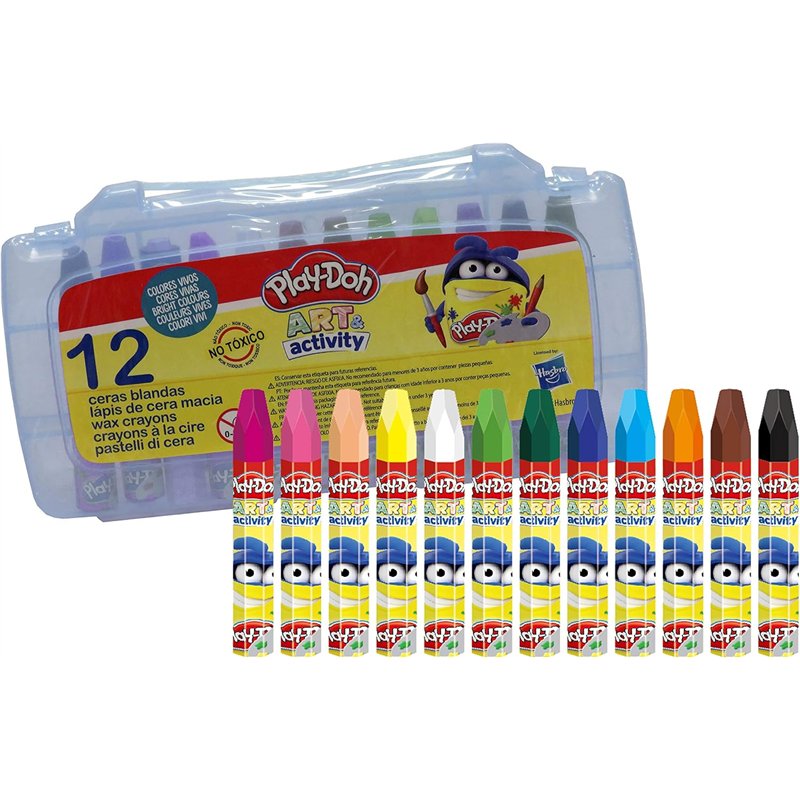 Lápis de Cera Play-Doh - 12 Cores